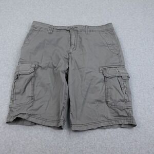 Unionbay Mens 34 Cargo Shorts Size 34 Gray Skater Y2k Grunge Baggy Outdoor Camp‎